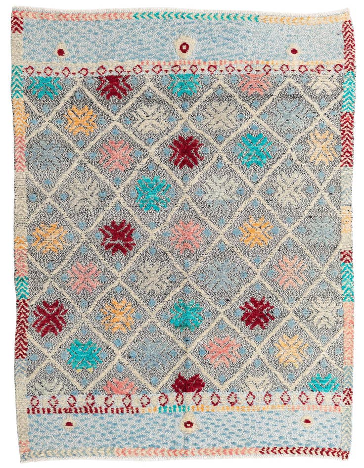 Detail image of 5' 7 x 8' Hand Knotted Modern Ziegler Wool Rug