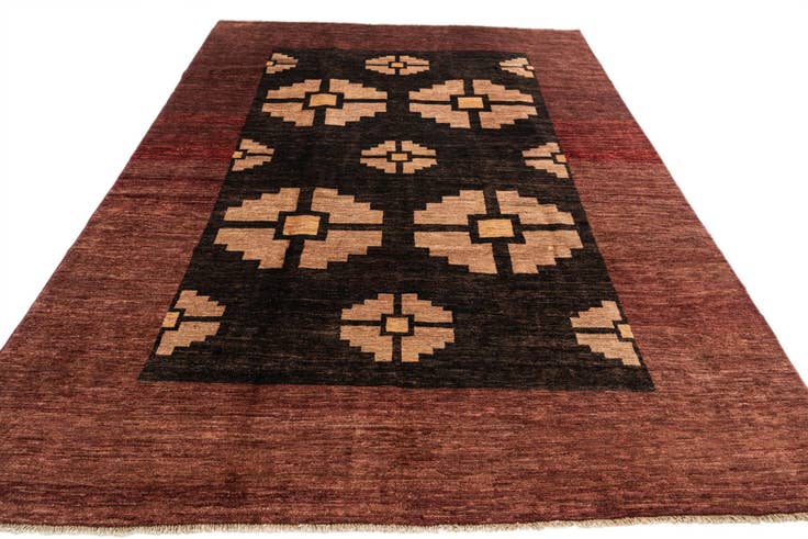 Detail image of 6' 5 x 8' 6 Hand Knotted Modern Ziegler Rug