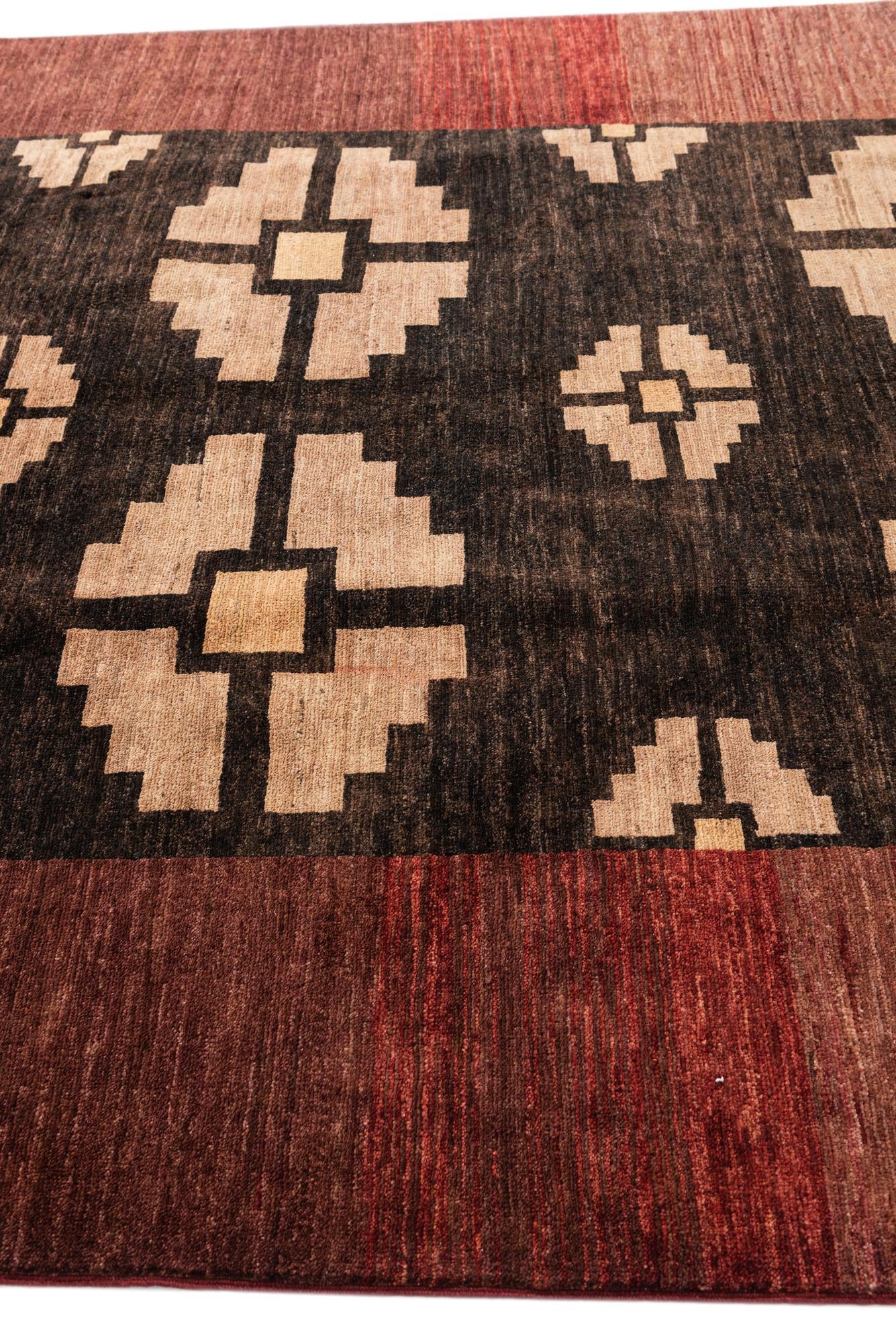 195cm x 260cm anudado a mano Modern Ziegler Alfombra