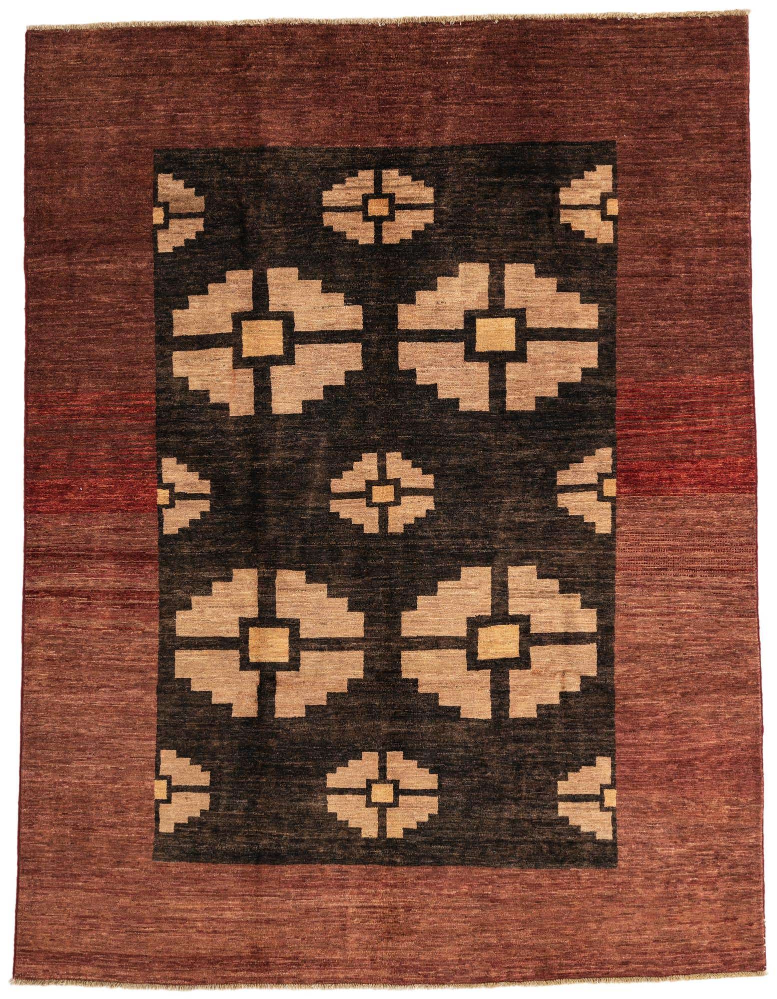 6' 5 x 8' 6 Hand Knotted Modern Ziegler Rug