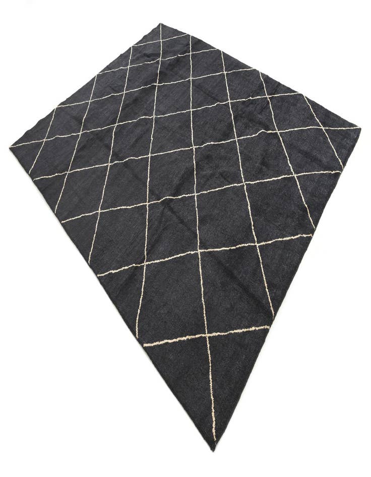 Detail image of 8' 2 x 10' 1  Hand Knotted Modern Ziegler Wool Rug