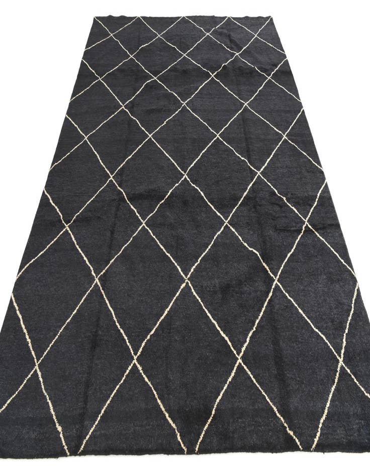 Detail image of 8' 2 x 10' 1  Hand Knotted Modern Ziegler Wool Rug