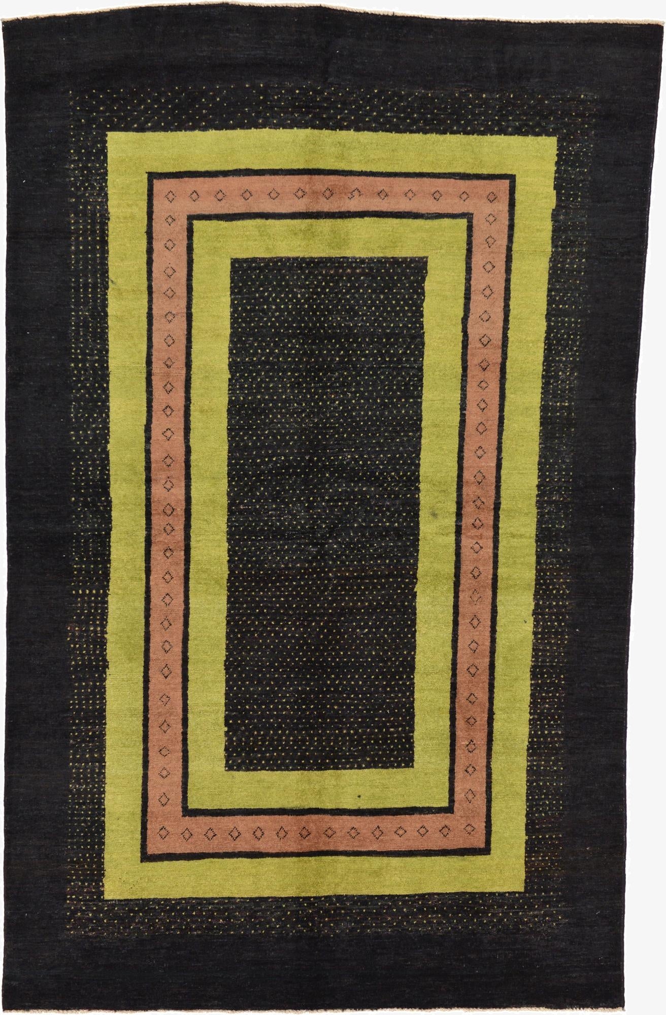 5' 2 x 8' 3  Hand Knotted Modern Ziegler Rug