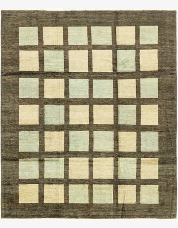 8' 9 x 9' 6 Hand Knotted Modern Ziegler Rug