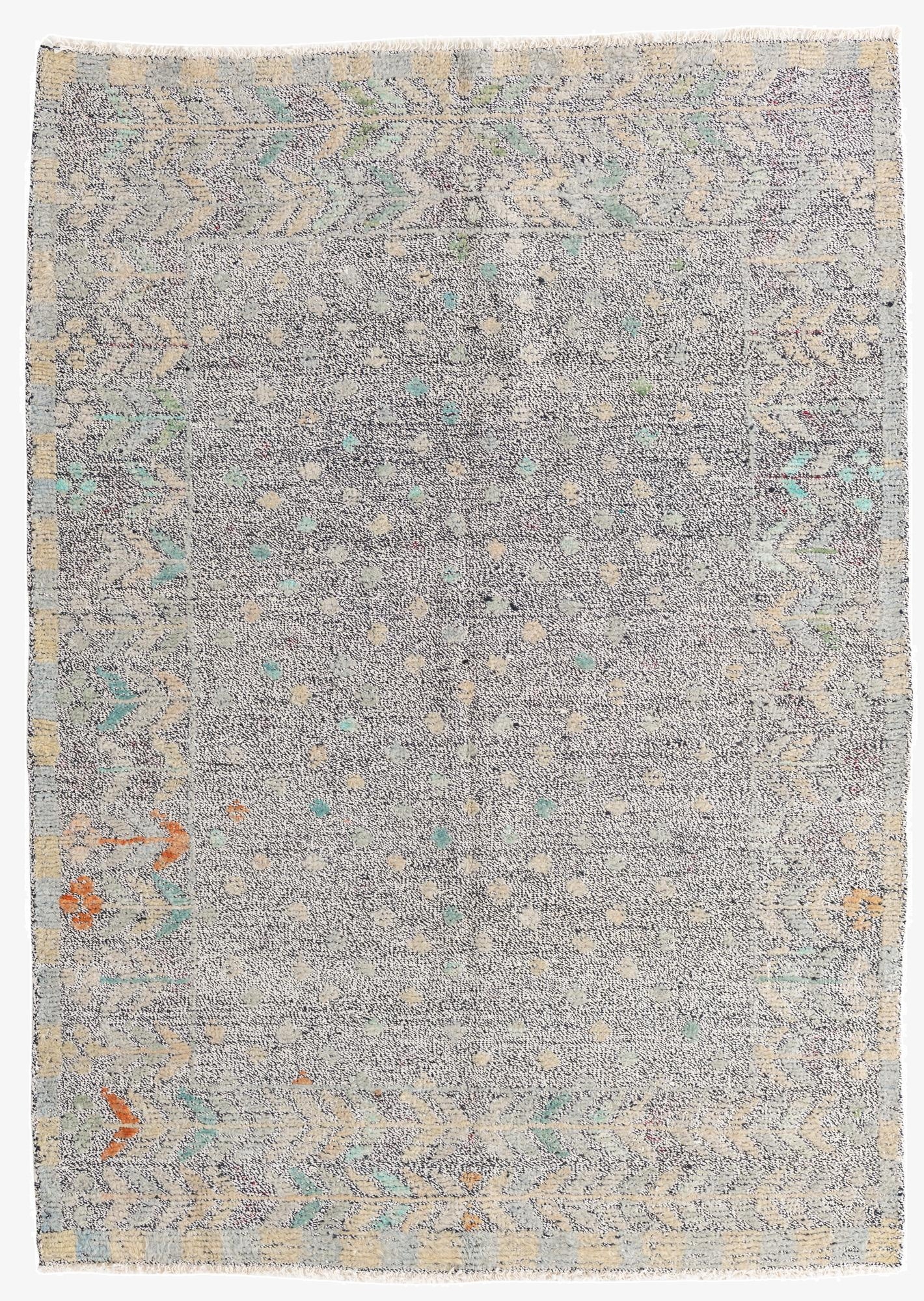 5' 2 x 7' 3  Hand Knotted Modern Ziegler Wool Rug