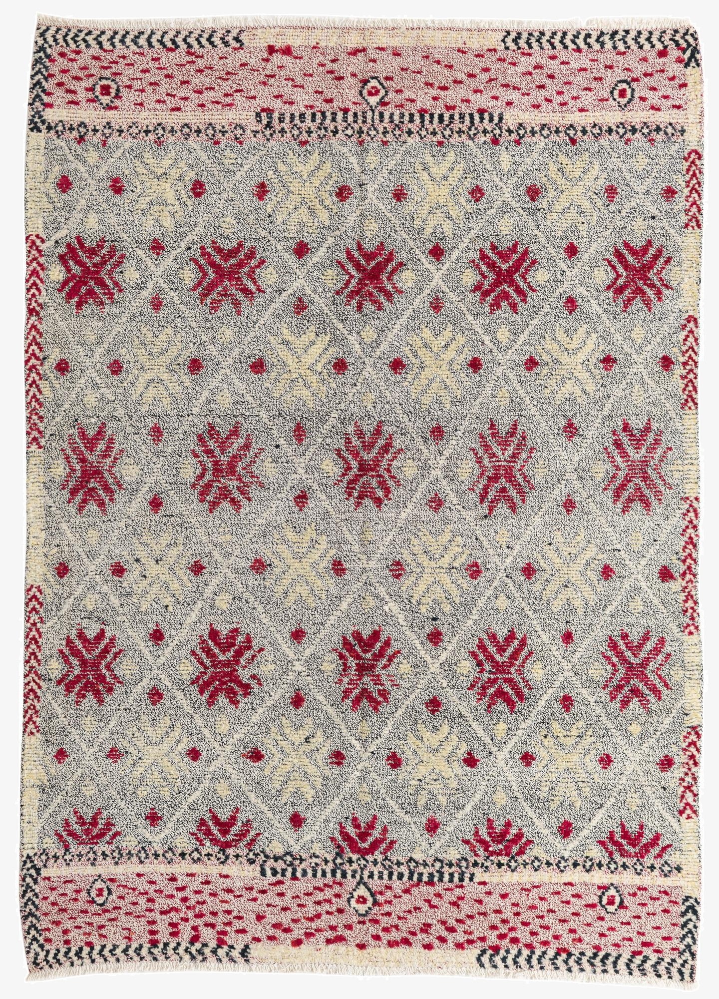 5' 9 x 8' 1  Hand Knotted Modern Ziegler Wool Rug