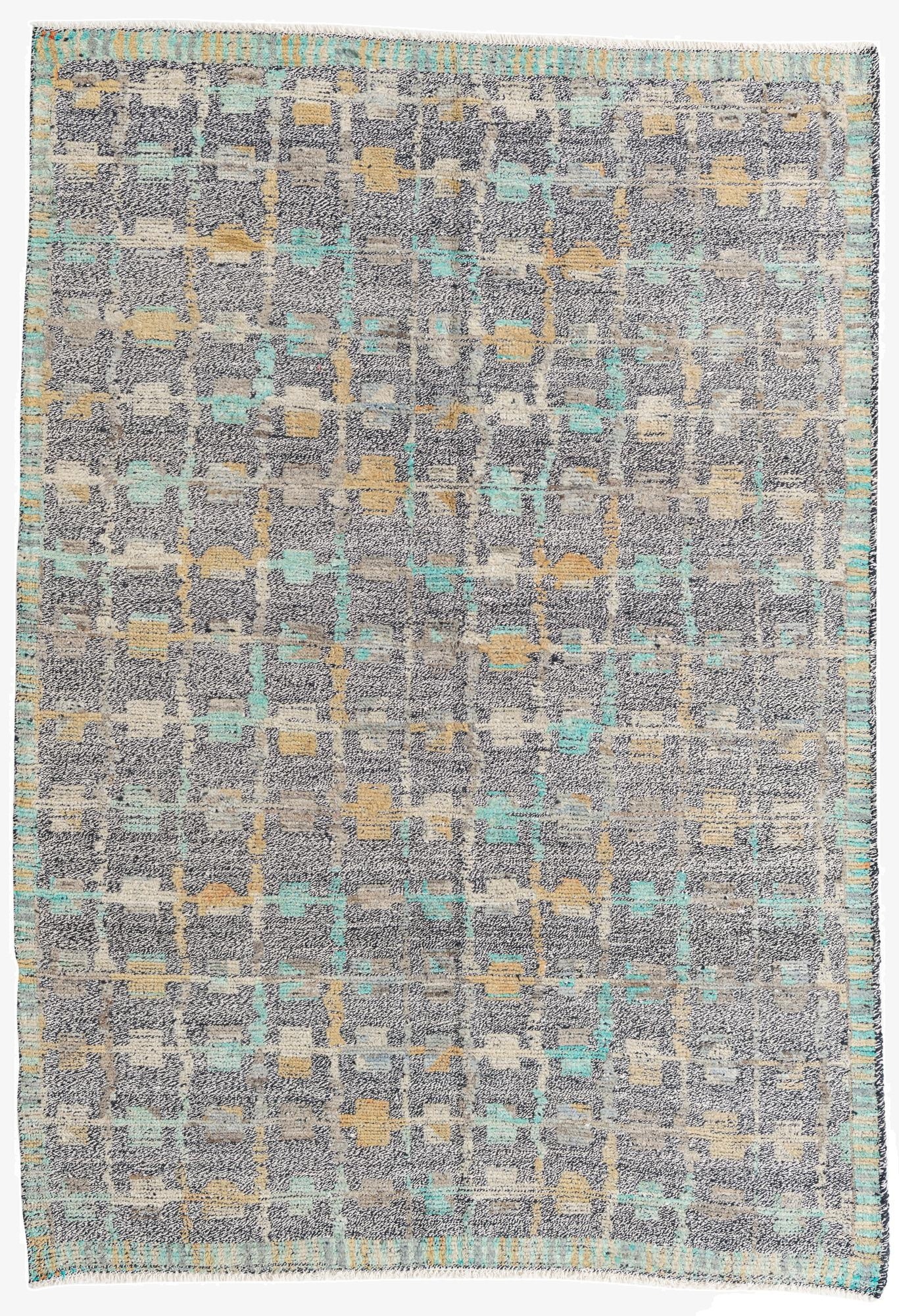 5' 8 x 8' 1 Hand Knotted Modern Ziegler Wool Rug