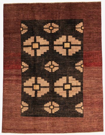 6' 5 x 8' 6 Hand Knotted Modern Ziegler Rug
