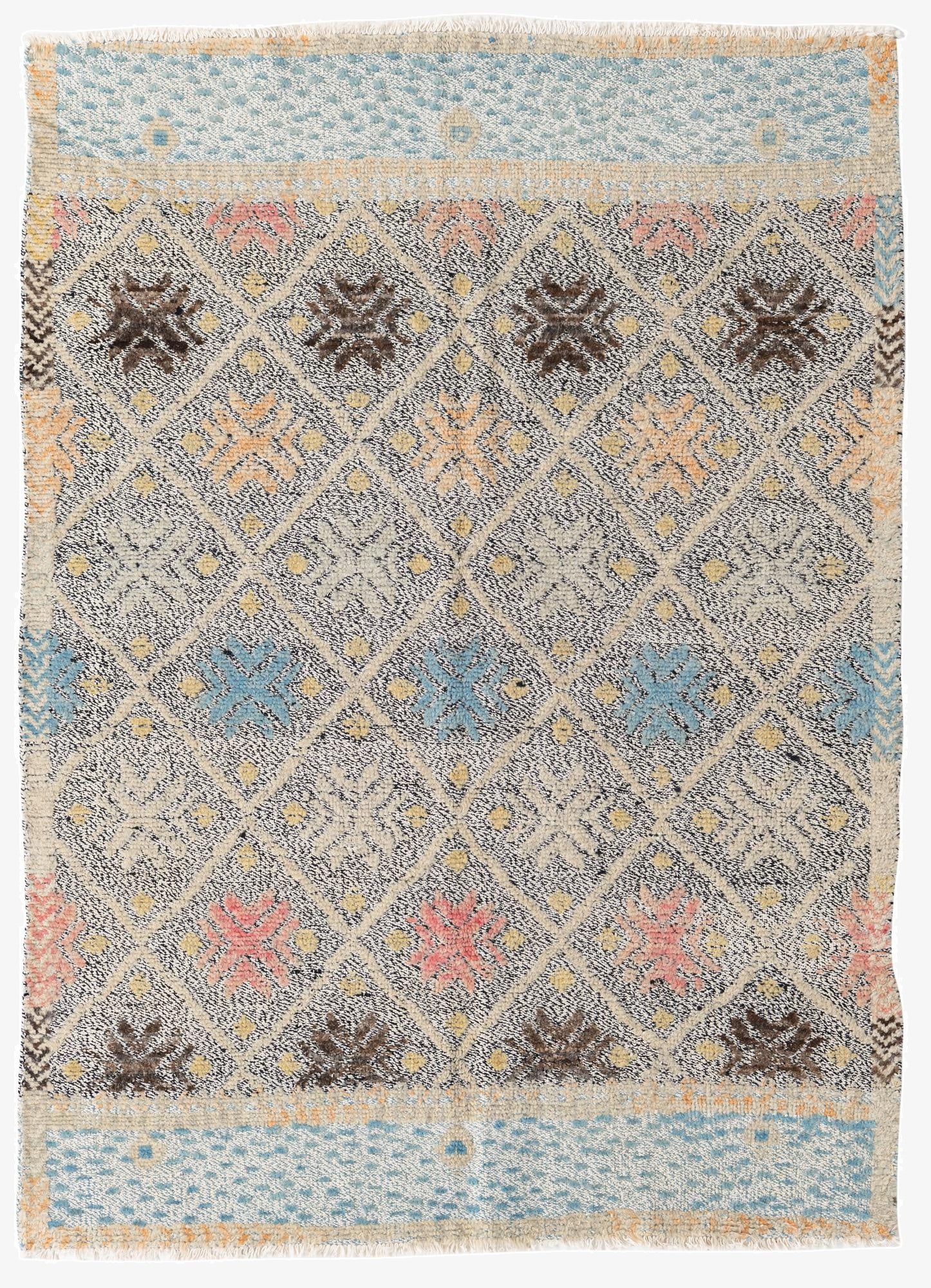 4' 10 x 6' 8  Hand Knotted Modern Ziegler Wool Rug