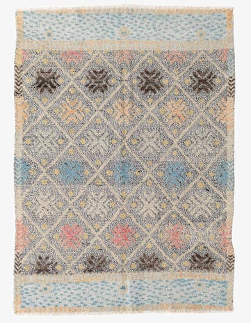 4' 10 x 6' 8 Hand Knotted Modern Ziegler Wool Rug