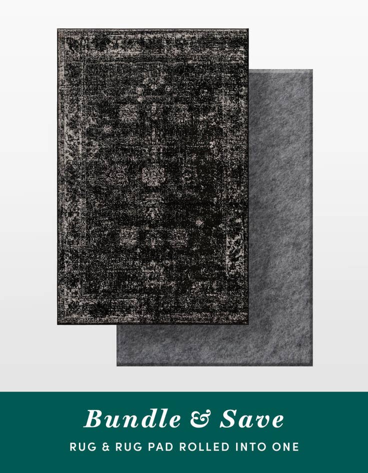 Detail image of 5' 3 x 8' Monaco Rug With Pad Bundle