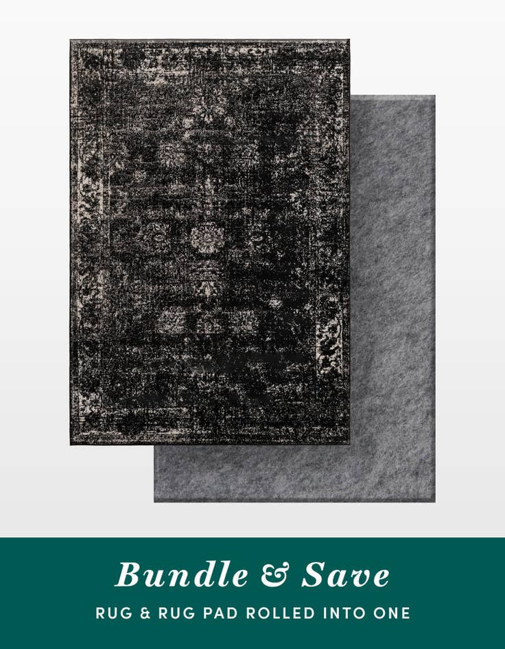 Detail image of 6' x 9' Monaco Rug With Pad Bundle