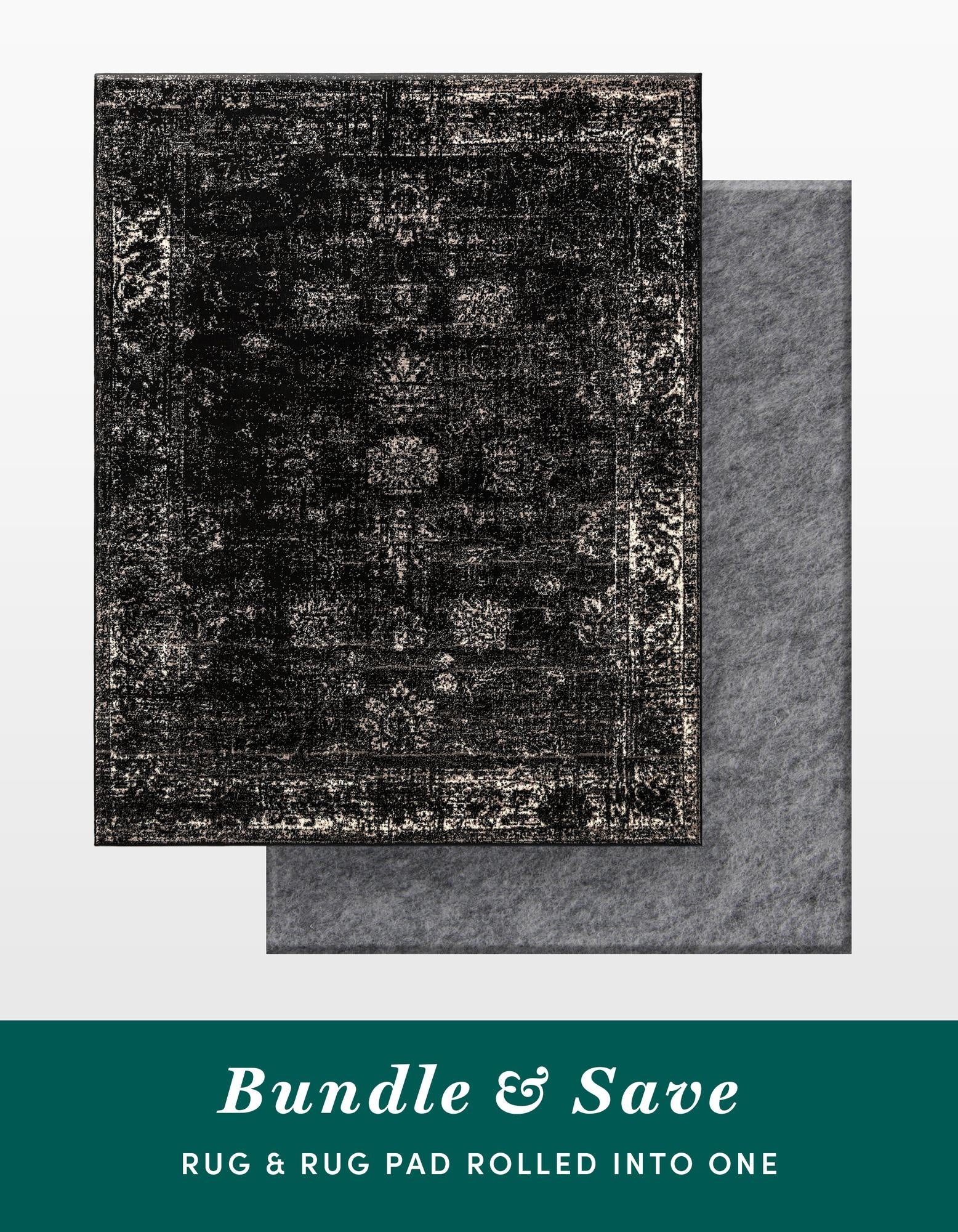 Primary image 7' 10 x 10' Monaco Rug With Pad Bundle