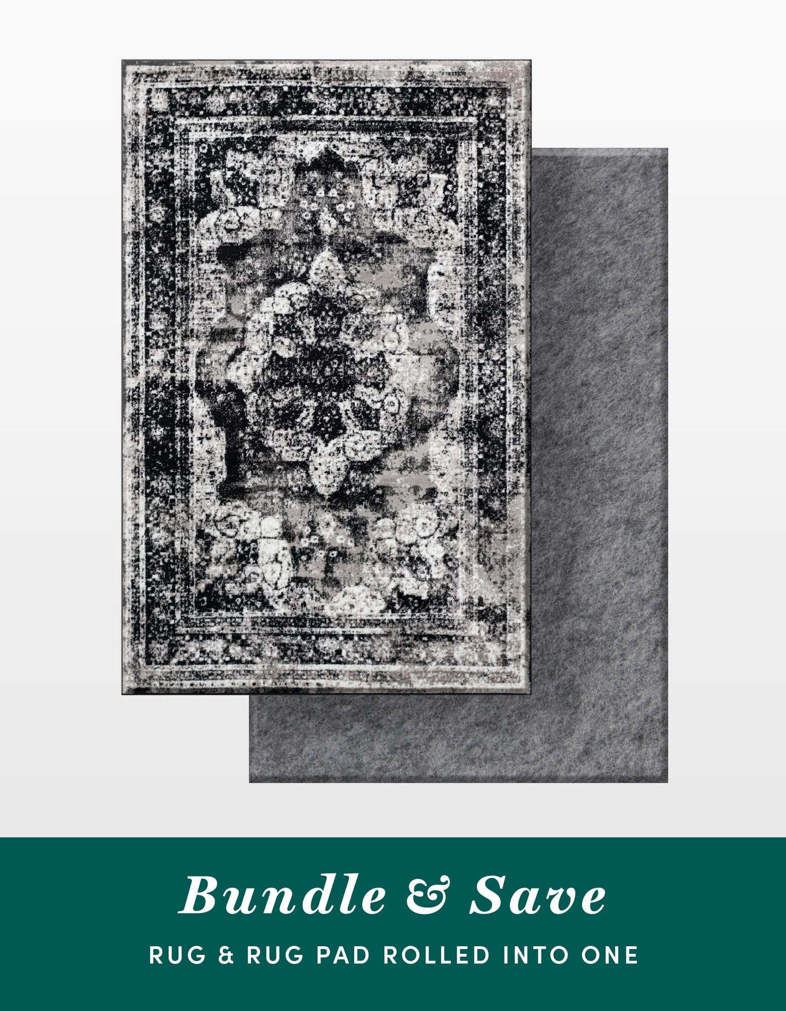 5' 3 x 8' Monte Carlo Rug With Pad Bundle
