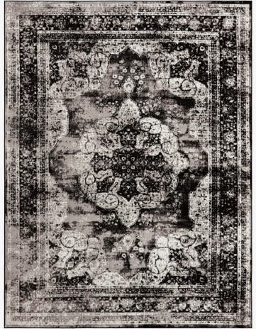 Black Monte Carlo Rug