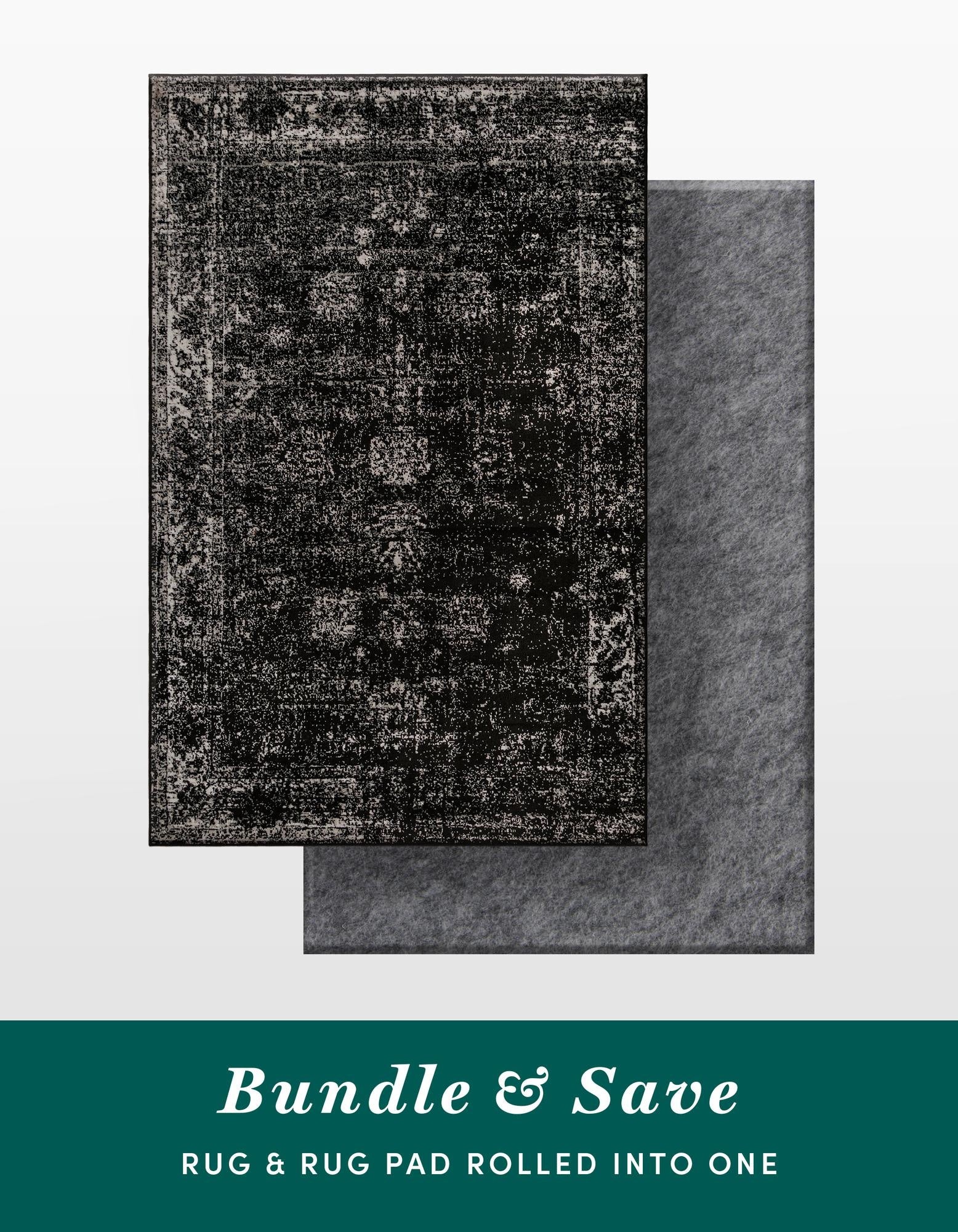 5' 3 x 8' Monte Carlo Rug With Pad Bundle