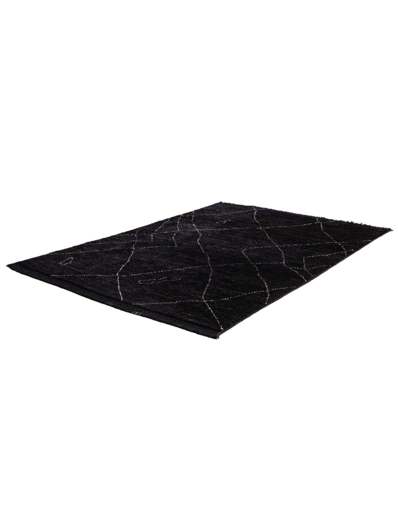 3' 10 x 6' 1 Hand Knotted Moroccan Wool Rug