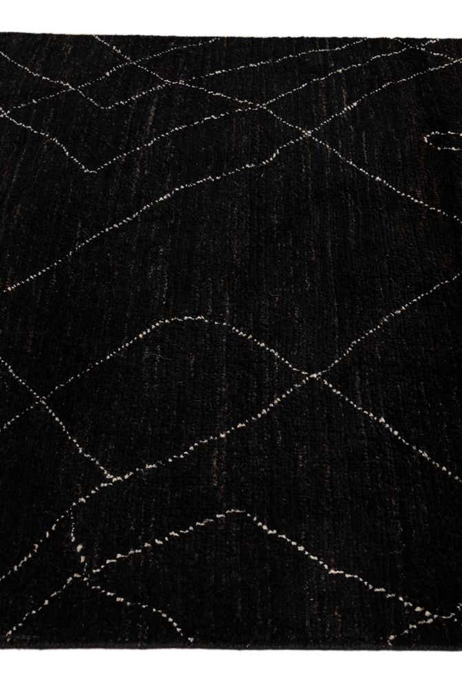 3' 10 x 6' 1 Hand Knotted Moroccan Wool Rug