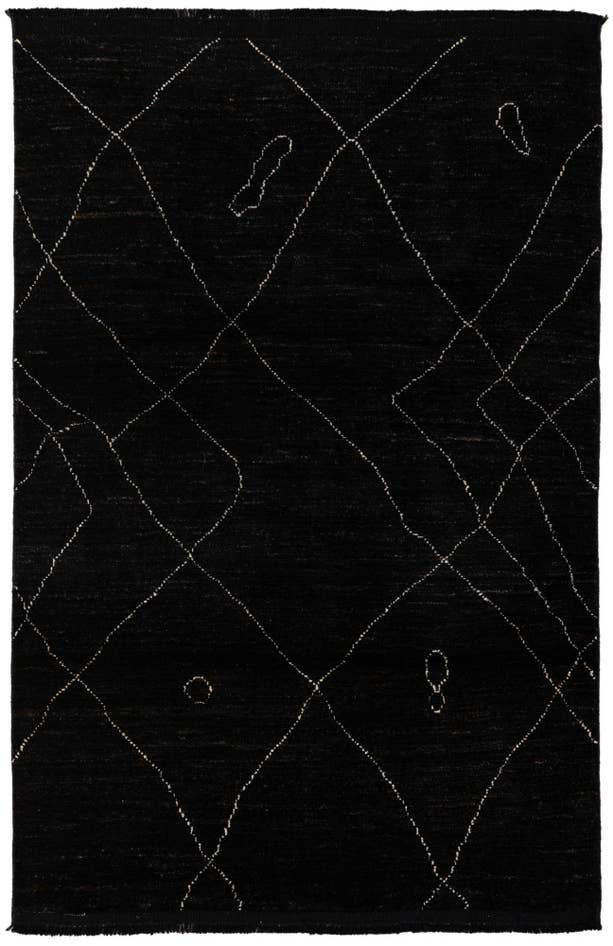 Detail image of 3' 10 x 6' 1 Hand Knotted Moroccan Wool Rug