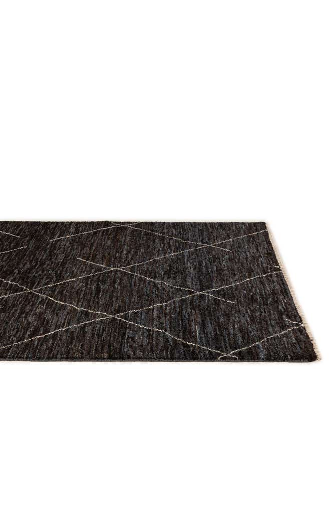 4' 6 x 6' 7 Hand Knotted Moroccan Wool Rug