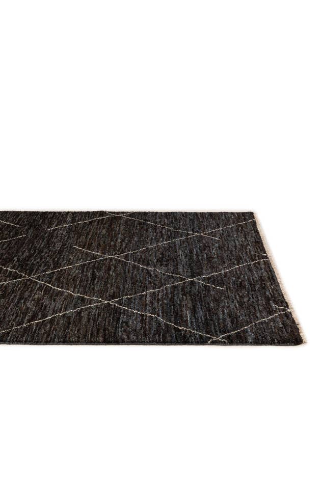 Detail image of 4' 6 x 6' 7 Hand Knotted Moroccan Wool Rug
