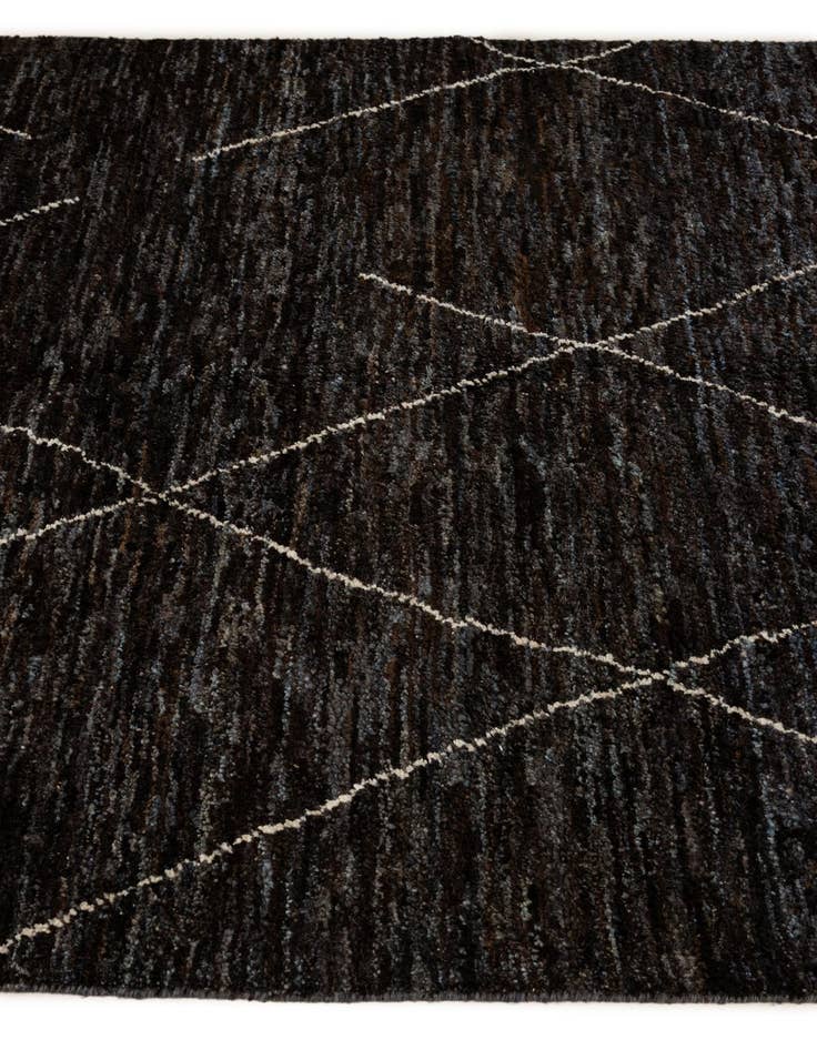 Detail image of 4' 6 x 6' 7  Hand Knotted Moroccan Wool Rug