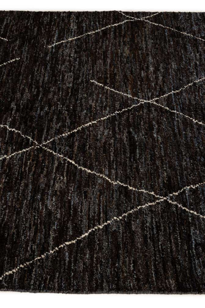 4' 6 x 6' 7 Hand Knotted Moroccan Wool Rug