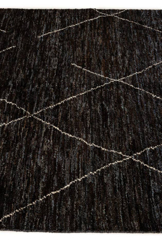 Detail image of 4' 6 x 6' 7 Hand Knotted Moroccan Wool Rug