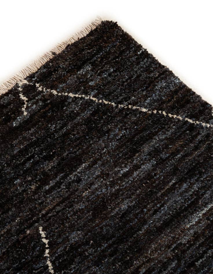 Detail image of 4' 6 x 6' 7  Hand Knotted Moroccan Wool Rug