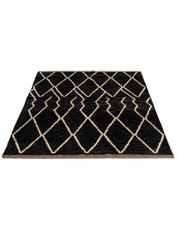 5' 4 x 6' 6 Hand Knotted Moroccan Wool Rug