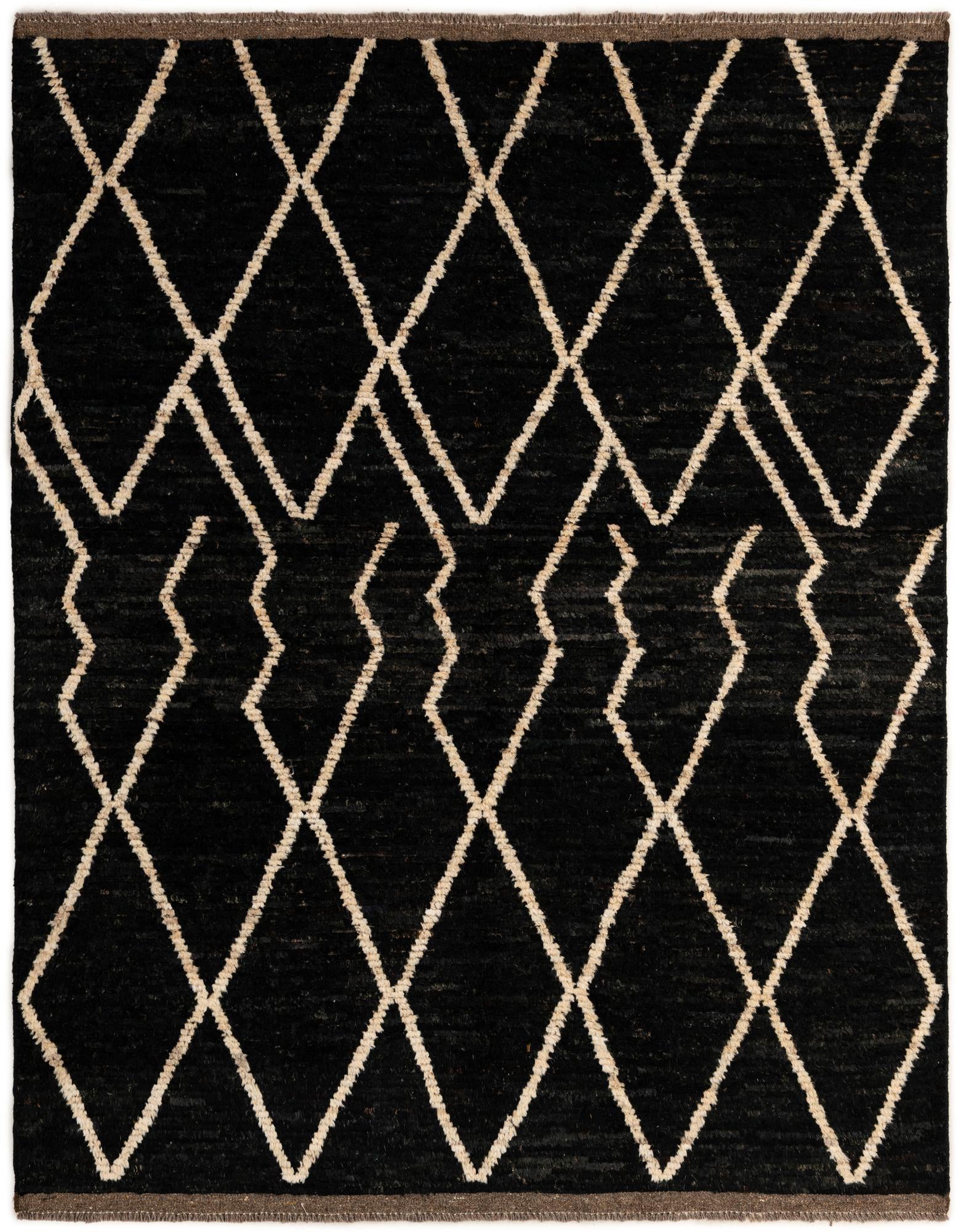 5' 4 x 6' 6 Hand Knotted Moroccan Wool Rug