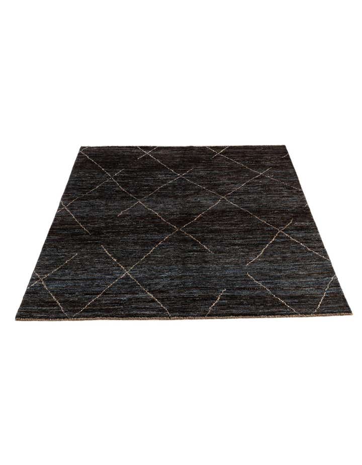 5' 2 x 7' 7 Hand Knotted Moroccan Wool Rug