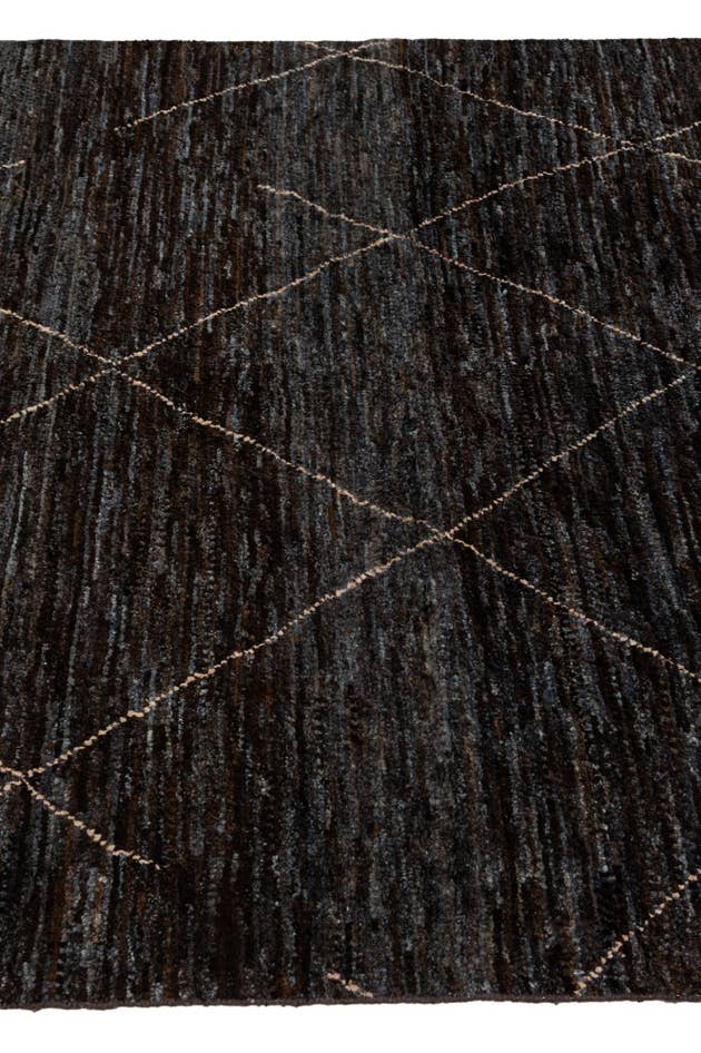 Detail image of 5' 2 x 7' 7 Hand Knotted Moroccan Wool Rug