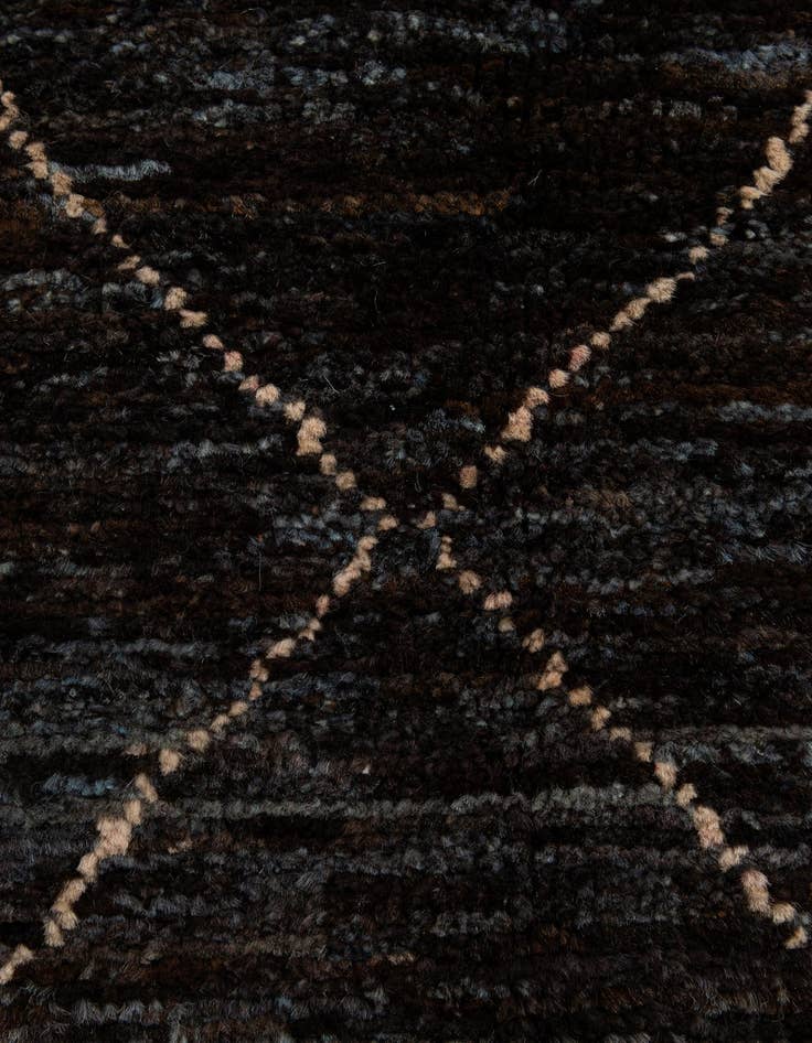 Detail image of 5' 2 x 7' 7  Hand Knotted Moroccan Wool Rug