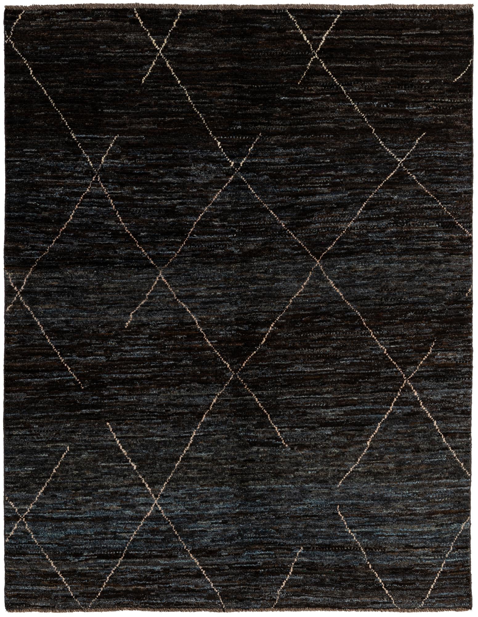 5' 2 x 7' 7 Hand Knotted Moroccan Wool Rug