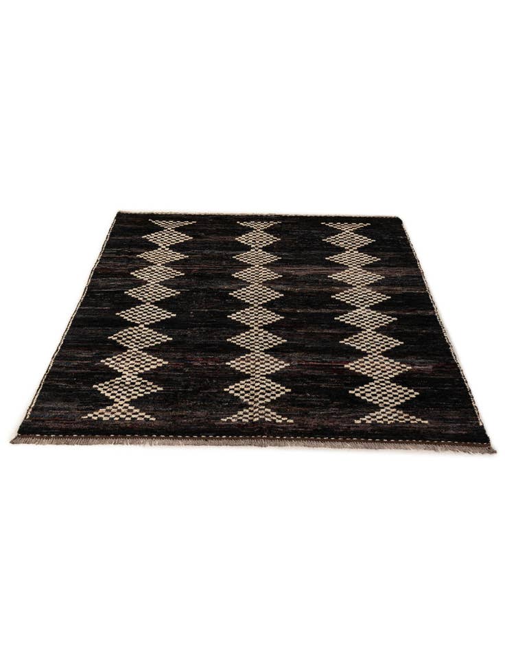 Detail image of 5' 11 x 7' 11 Hand Knotted Moroccan Wool Rug