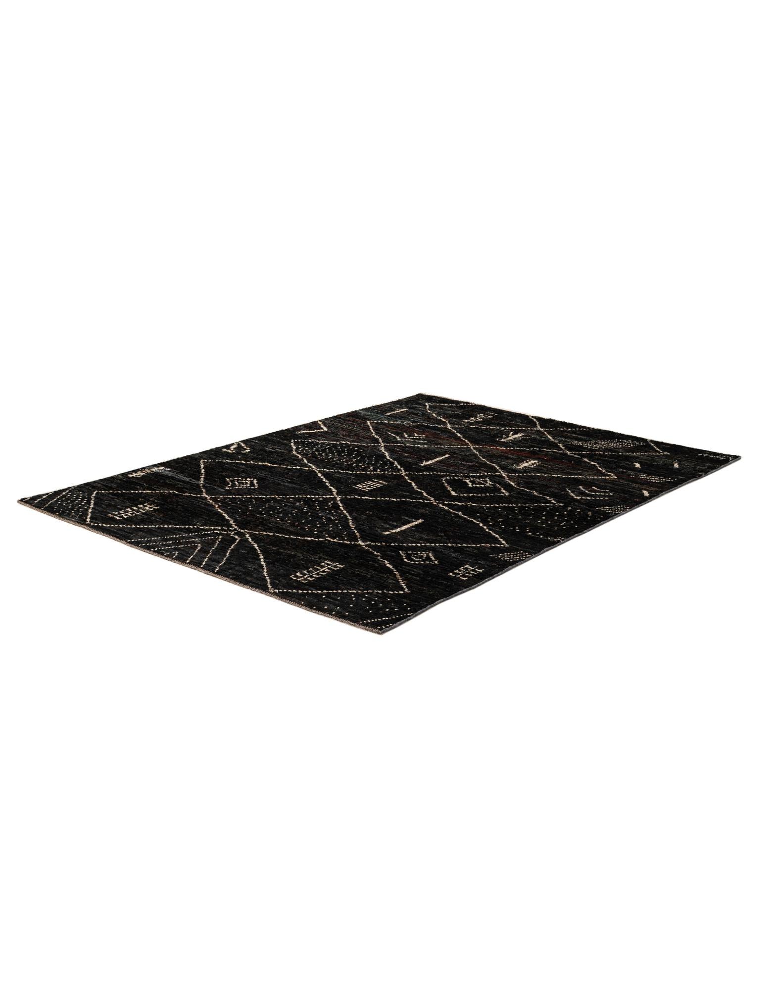 6' 9 x 9' 3 Hand Knotted Moroccan Wool Rug