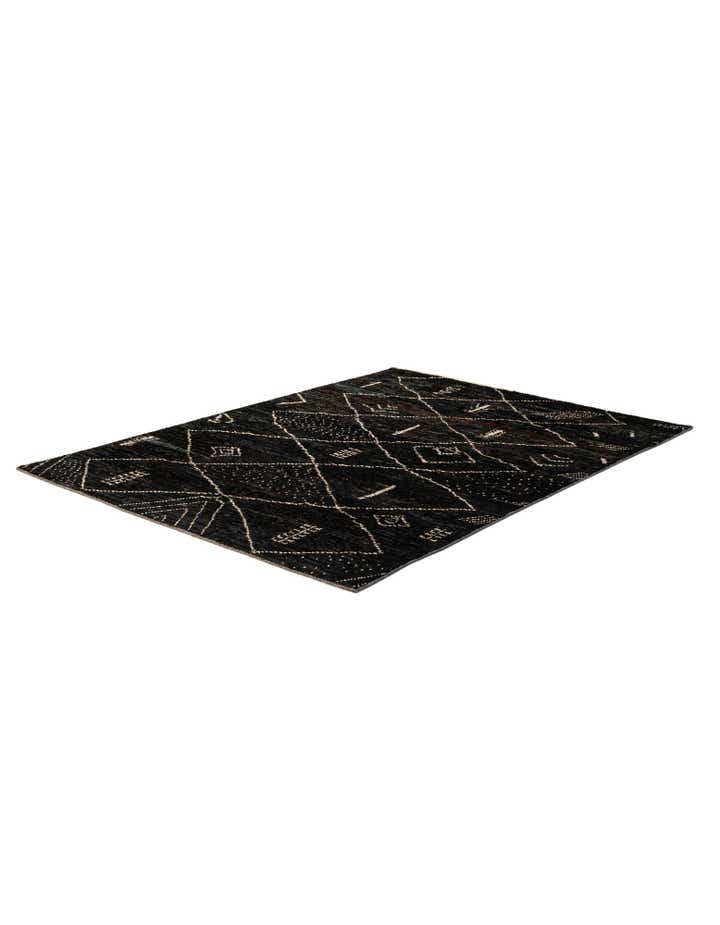 6' 9 x 9' 3 Hand Knotted Moroccan Wool Rug