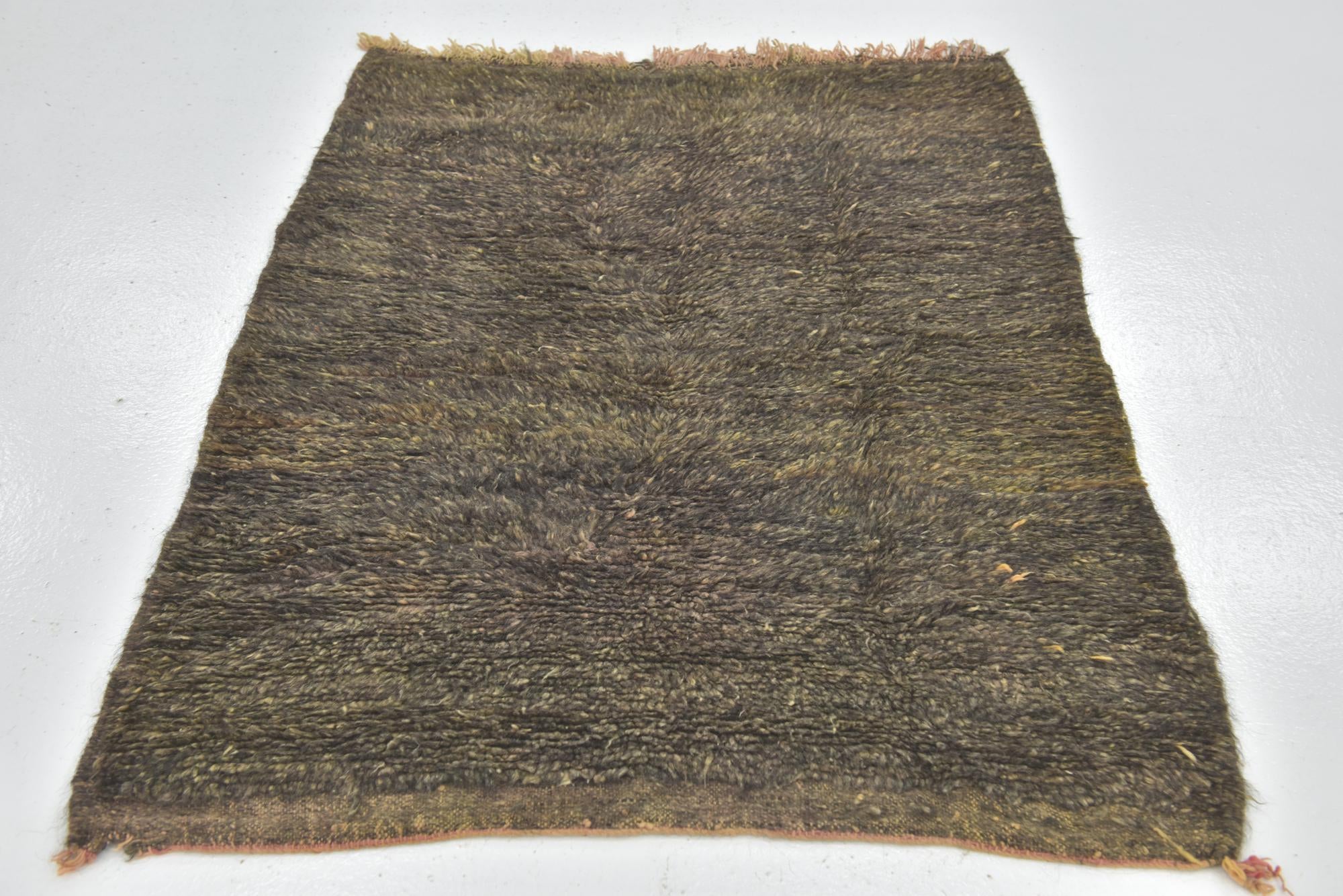 3' 6 x 4' 9 Hand Knotted Moroccan Wool Rug