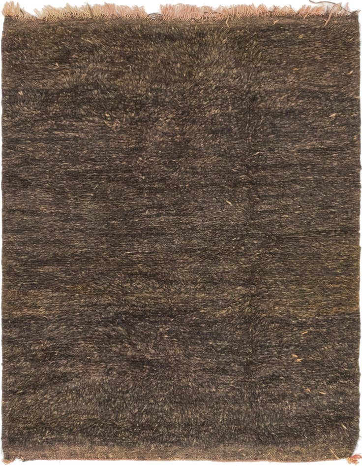 Detail image of 3' 6 x 4' 9 Hand Knotted Moroccan Wool Rug