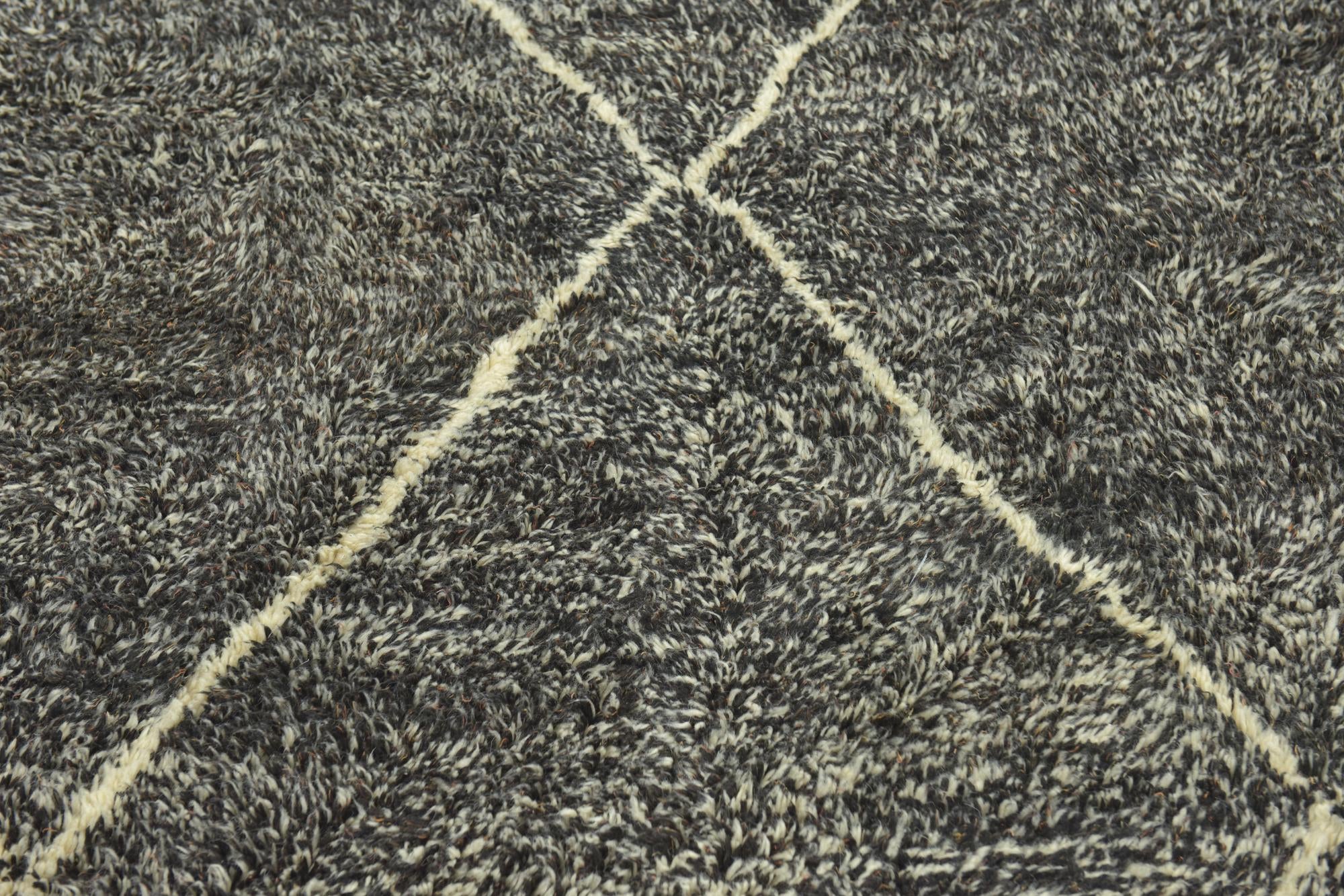 6' 8 x 9' Hand Knotted Moroccan Wool Rug