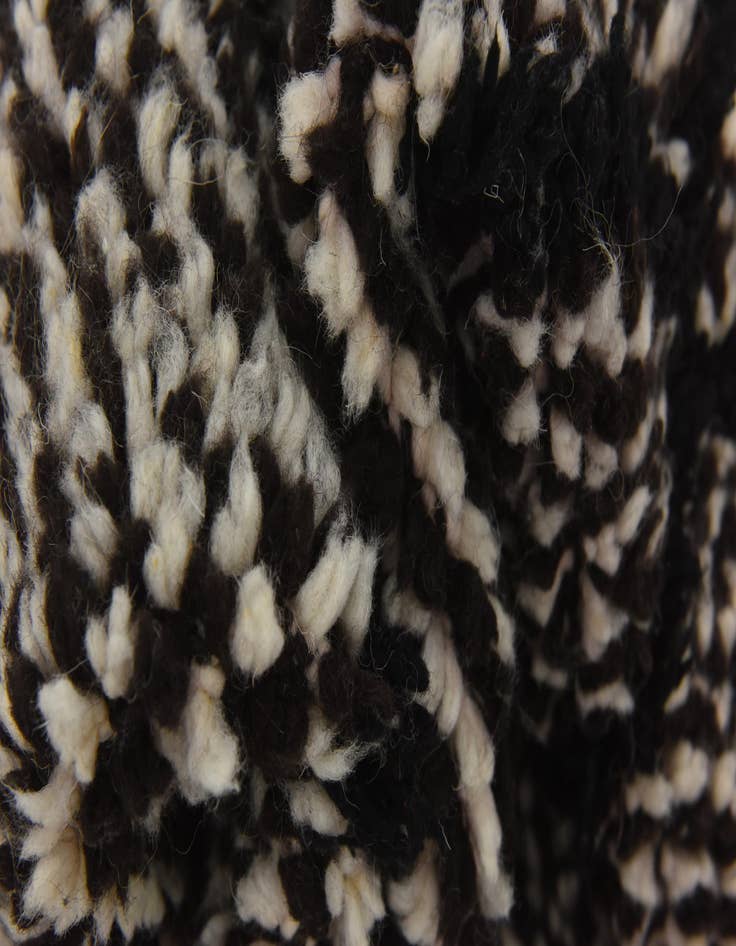 Detail image of 5' 2 x 9'  Hand Knotted Moroccan Wool Rug