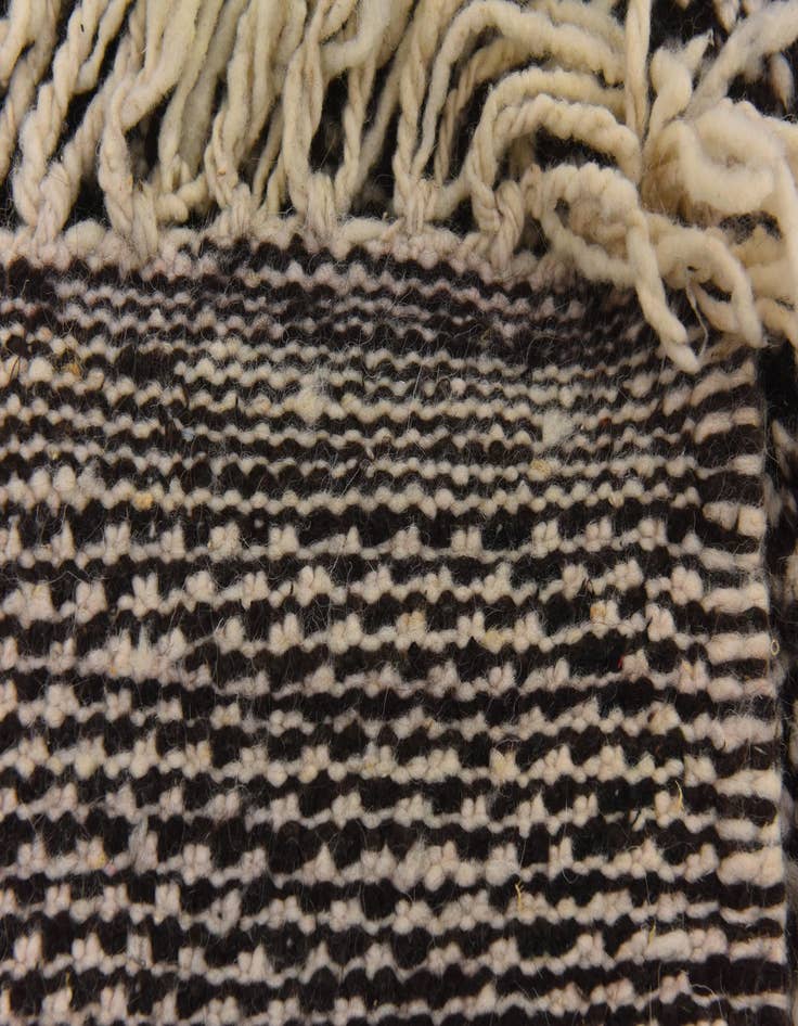 Detail image of 5' 2 x 9'  Hand Knotted Moroccan Wool Rug