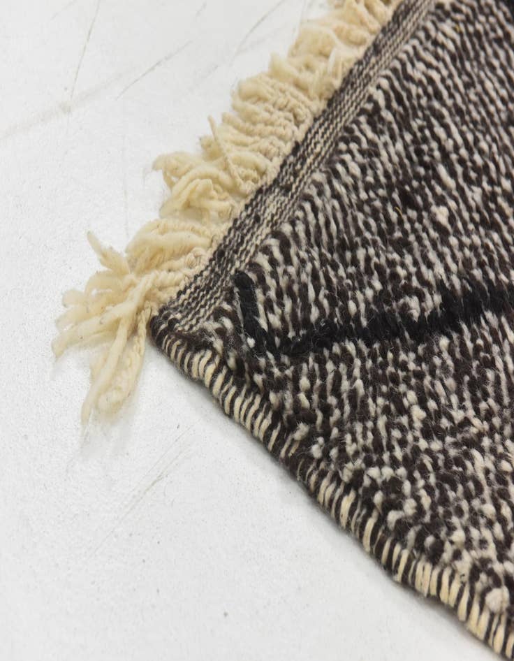 Detail image of 5' 2 x 9'  Hand Knotted Moroccan Wool Rug