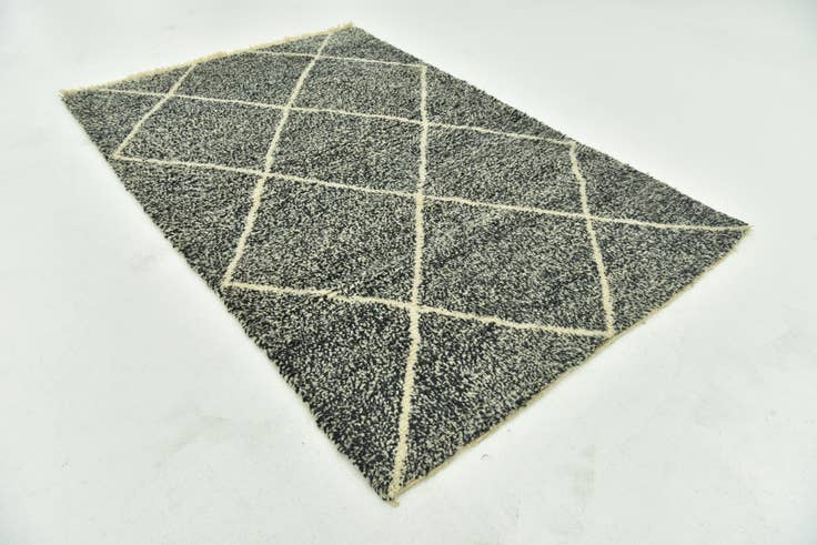 Detail image of 5' 5 x 8' 5 Hand Knotted Moroccan Wool Rug