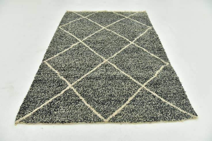Detail image of 5' 5 x 8' 5 Hand Knotted Moroccan Wool Rug