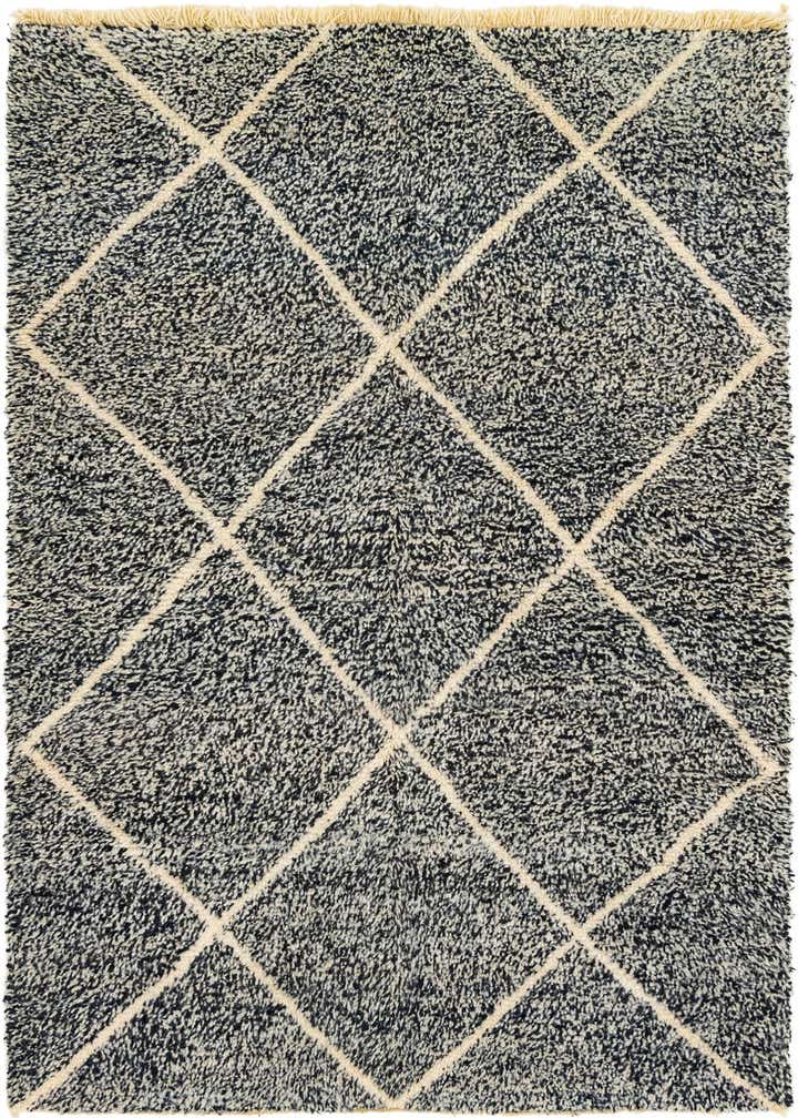 5' 5 x 8' 5 Hand Knotted Moroccan Wool Rug