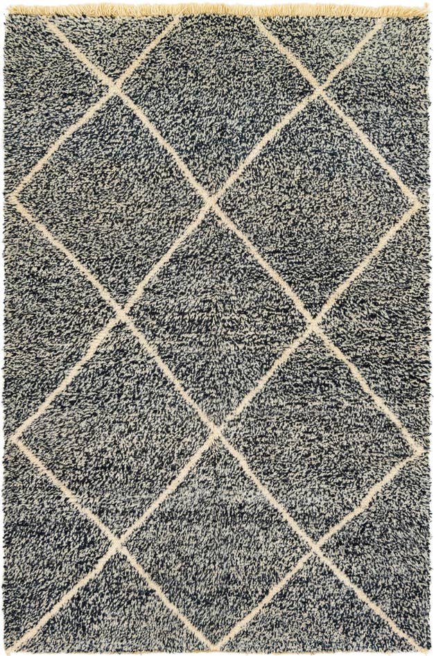 Detail image of 5' 5 x 8' 5 Hand Knotted Moroccan Wool Rug