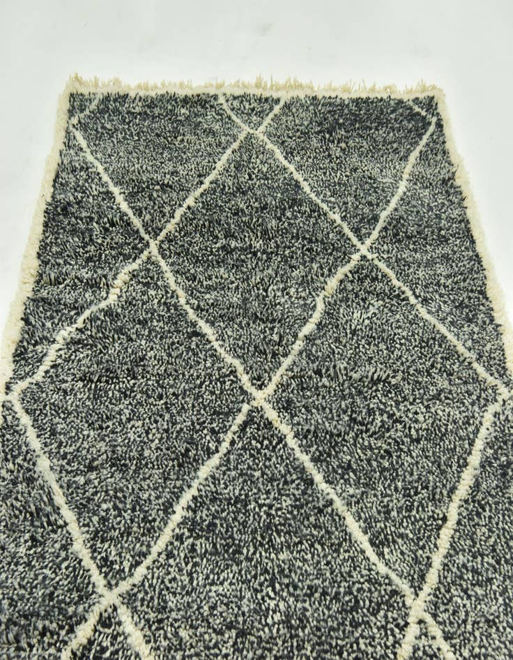 Detail image of 5' 6 x 7' 7 Hand Knotted Moroccan Wool Rug