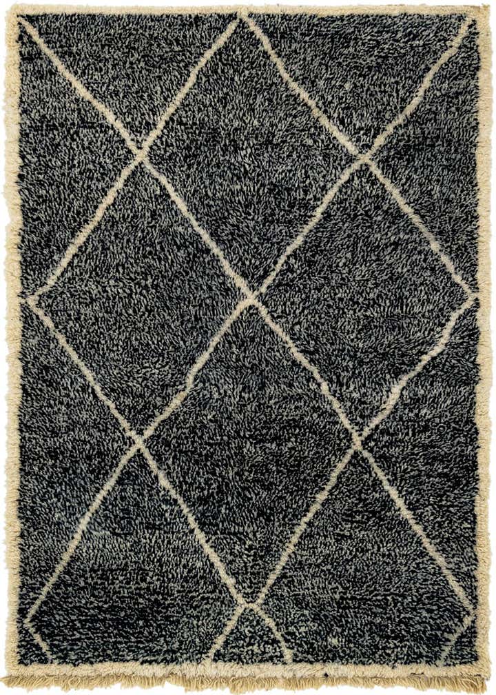 5' 6 x 7' 7 Hand Knotted Moroccan Wool Rug
